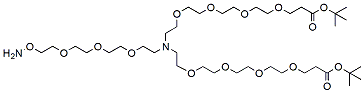 N-(Aminooxy-PEG3)-N-bis(PEG4-t-butyl ester) CAS:2112737-19-4