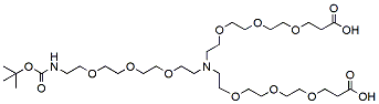 N-(Boc-PEG3)-N-bis(PEG3-acid) CAS:2055042-61-8