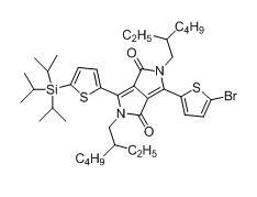 3-(5-溴噻吩-2-基)-2,5-双(2-乙基己基)-6-(5-(三异丙基硅烷基)噻吩-2-基)吡咯[3,4-c]吡咯-1,4(2H,5H)-二酮