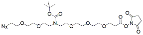 N-(Azido-PEG2)-N-Boc-PEG3-NHS ester CAS:2093153-85-4