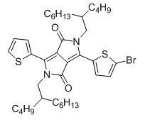 3-(5-溴噻吩基)-2,5-双(2-丁基辛基)-6-(噻吩基)吡咯并[3,4-c]吡咯-1,4(2H,5H)-二酮cas:1454609-37-0