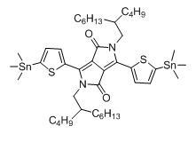 2,5-二(2-丁基辛基)-3,6-二(5-(三甲基锡基)噻吩-2-基)吡咯并[3,4-c]吡咯-1,4(2H,5H)-二酮cas:2102299-80-7