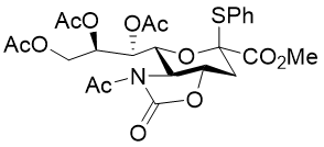 5-乙酰氨基-7,8,9-三-O-乙酰基-5-N,4-O-羰基-3,5-二脱氧-2-S-苯基-2-硫代-β-D-甘油-D-半乳-2-吡喃神经氨酸甲酯cas:934591-76-1