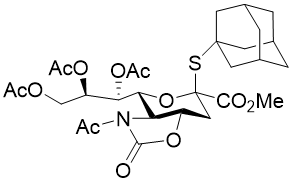 5-乙酰氨基-7,8,9-三-O-乙酰基-5-N,4-O-羰基-2-S-金刚烷基-2-硫代-α-神经氨酸甲酯cas:956107-32-7