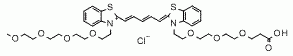 N-(m-PEG4)-N'-(acid-PEG3)-Benzothiazole Cy5 CAS:2107273-80-1