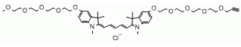 N-methyl-N&#039;-methyl-O-(m-PEG4)-O&#039;-(propargyl-PEG4)-Cy5 CAS:2107273-50-5