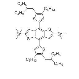 (4,8-双(5-(2-乙基己基)-4-己基噻吩-2-基)苯并[1,2-b:4,5-b&#039;]二噻吩-2,6-二基)双三甲基锡cas:1627681-05-3