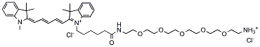 Cy5-PEG5-amine HCl salt