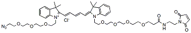 N-(azide-PEG3)-N&#039;-(Mal-PEG4)-Cy5 CAS:2107273-74-3