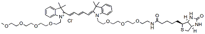 N-(m-PEG4)-N&#039;-(biotin-PEG3)-Cy5 CAS:2107273-68-5