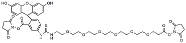 Fluorescein-PEG6-bis-NHS ester CAS:2055105-59-2