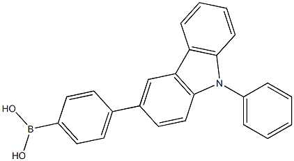3-[(4-硼酸)苯基]-9-苯基咔唑cas:1240963-55-6