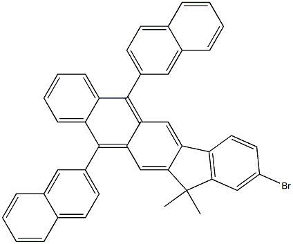 2-溴-13,13-二甲基-6,11-二(2-萘基)-13H-茚并[2,1-b]蒽cas:1196107-75-1