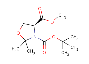 (S)-(-)-3-叔丁氧羰基-4-甲氧羰基-2,2-二甲基-1,3-恶唑烷;CAS:108149-60-6