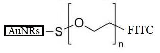 Gold Norods，AuNRs-PEG-FITC 末端荧光素标记的聚乙二醇包裹的纳米金棒