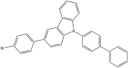 9-(1,1-联苯基)-4-基-3-(4-溴苯基)咔唑cas:1028648-25-0