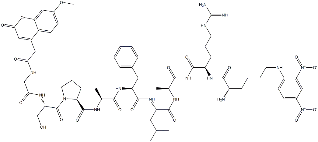 Mca-Gly-Ser-Pro-Ala-Phe-Leu-Ala-Lys（Dnp）-D-Arg-NHü三氟乙酸盐cas: 592544-81-5