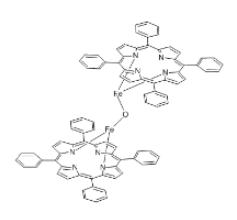CAS:12582-61-5;间-四苯基卟吩-^-氧化铁(III)二聚体