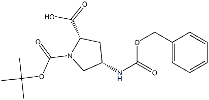 1,2-Pyrrolidinedicarboxylic acid, 4-[[(phenylmethoxy)carbonyl]amino]-, 1-(1,1-dimethylethyl) ester, (2S,4S)-cas:874162-99-9