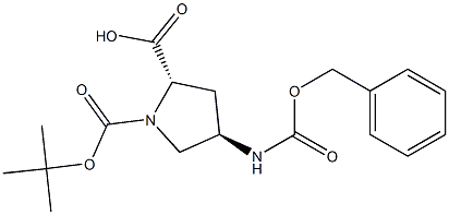 1,2-Pyrrolidinedicarboxylic acid, 4-[[(phenylmethoxy)carbonyl]amino]-, 1-(1,1-dimethylethyl) ester, (2S,4R)-cas:874163-00-5