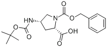 (2S,4S)-4-叔丁氧基羰基氨基吡咯烷-1,2-二羧酸 1-苄酯cas:281666-44-2