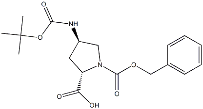 (2S,4R)-4-tert-Butoxycarbonylamino-pyrrolidine-1,2-dicarboxylic acid 1-benzyl estercas:393524-17-9