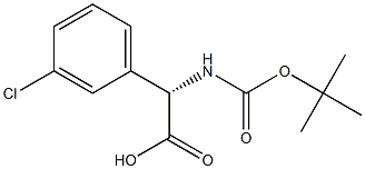 (S)-2 - ((叔丁氧基羰基)氨基)-2-(3-氯苯基)乙酸;N-BOC-S-3-氯苯甘氨酸cas:1217643-80-5