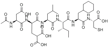 N-乙酰基-L-ALPHA-天冬氨酰-4-羧基-D-ALPHA-谷氨酰-L-亮氨酰-L-异亮氨酰-3-环己基-L-丙氨酰-L-半胱氨酸cas:208940-40-3