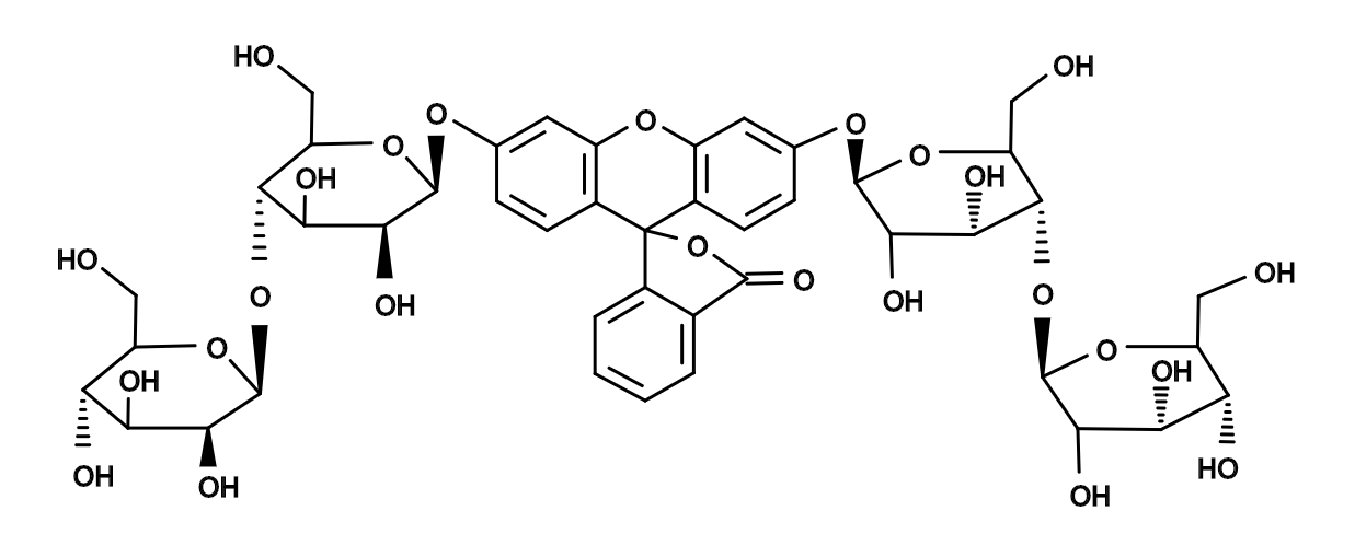 FCB|Fluorescein di-beta-D-cellobioside|荧光素-β-D-纤维二糖