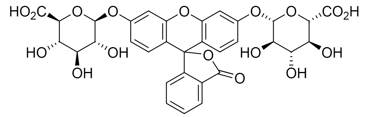 FDGlcU|Fluorescein di-beta-D-glucuronide|荧光素-二-β-D-葡糖醛酸苷