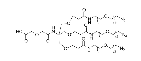 Acid-PEG1-tris-PEG3-azide