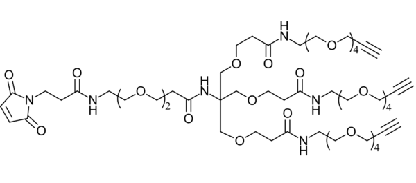 Mal-PEG2-tris-PEG4-alkyne