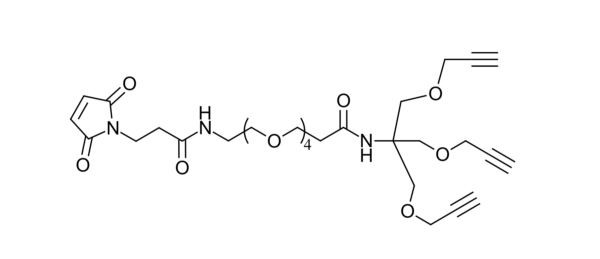 Mal-PEG4-tris-alkyne