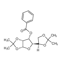 (+)-3-deoxy-1,2:5,6-di-O-isopropylidene-α-D-allofuros-3-yl benzoate;cas:29474-73-5