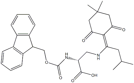 3-[[1-(4,4-二甲基-2,6-二氧代环己基亚基)-3-甲基丁基]氨基]-N-[芴甲氧羰基]-D-丙氨酸cas:1228900-15-9