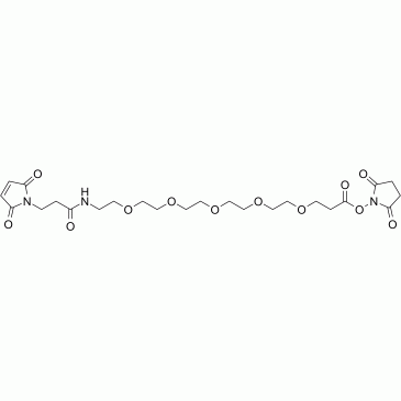 Mal-amido-PEG5-C2-NHS ester CAS1315355-92-0