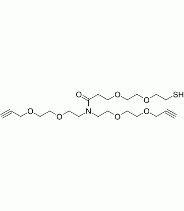 N,N-Bis(PEG2-alkyne)-N-amido-PEG2-thiol
