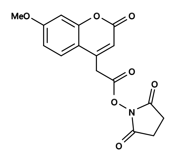 MCA succinimidyl ester|7-Methoxycoumarin-4-acetic acid, succinimidyl ester|7-甲氧基香豆素-4-乙酸, 琥珀酰亚胺酯