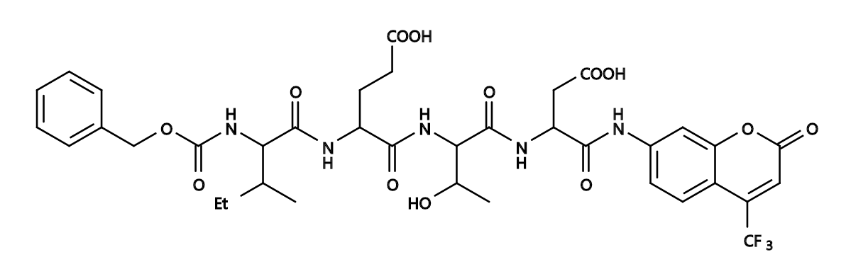 Z-IETD-AFC|CAS219138-02-0|Z-IETD-7-酰胺基-4-三氟甲基香豆素