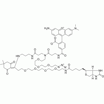 Biotin-PEG4-Dde-TAMRA-PEG3-Azide CAS:2353409-56-8