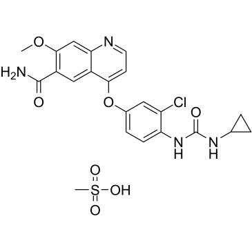 E7080 Mesylate;lenvatinib Mesylate,CAS857890-39-2