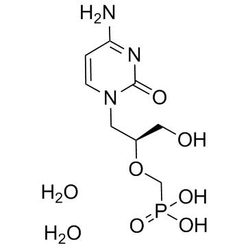 Cidofovir dihydrate (Synonyms: HPMPC dihydrate; (S)-HPMPC dihydrate)，CAS149394-66-1