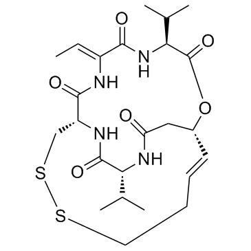 Romidepsin (Synonyms: FK 228; FR 901228; NSC 630176)，CAS128517-07-7
