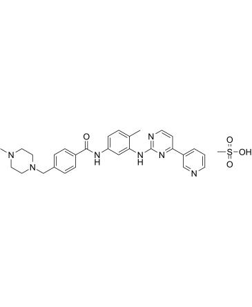 Imatinib Mesylate; STI571 Mesylate; CGP-57148B Mesylate，CAS220127-57-1