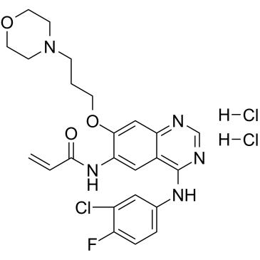 Certinib dihydrochloride (CI-1033 dihydrochloride; PD-183805 dihydrochloride)，CAS289499-45-2
