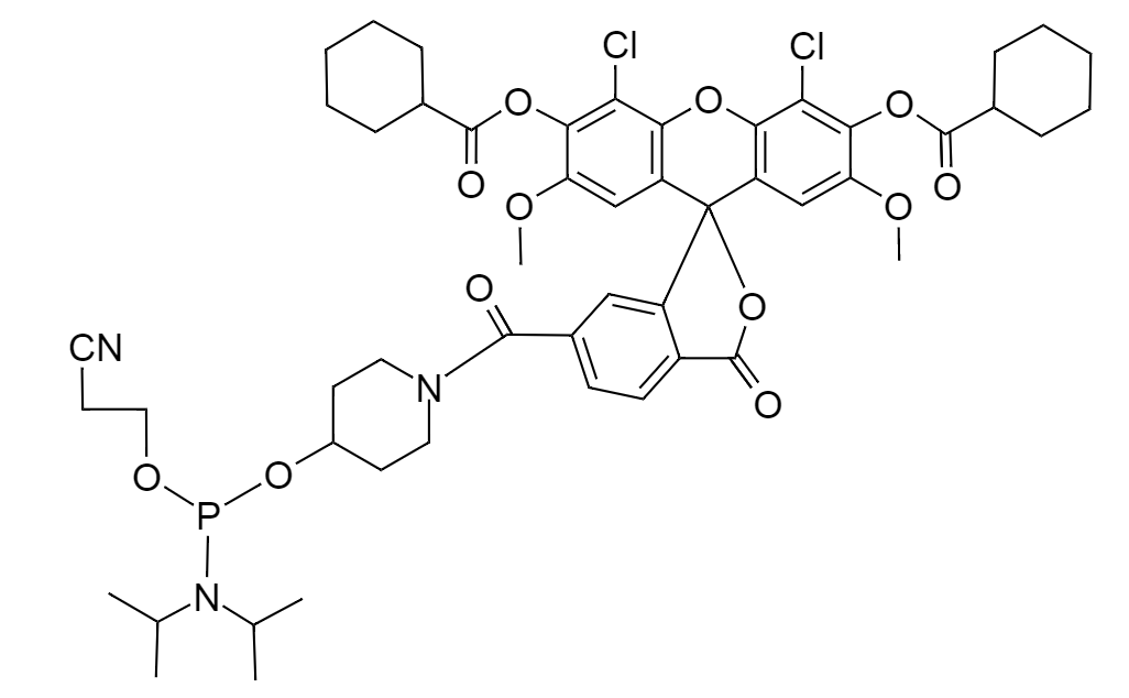 Helix Fluor™ 6-JOE Phosphoramidite|Helix Fluor™6-羧基-4&#039;,5&#039;-二氯-2&#039;,7&#039;-二甲氧基荧光素, 亚磷酰胺