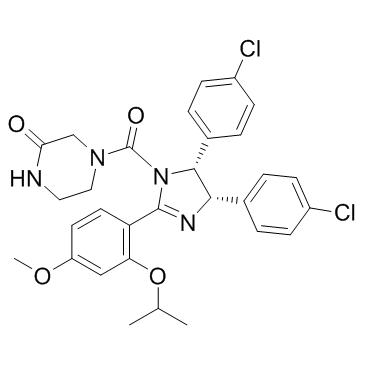Nutlin (3a) (Synonyms: Nutlin-3a chiral)，CAS675576-98-4