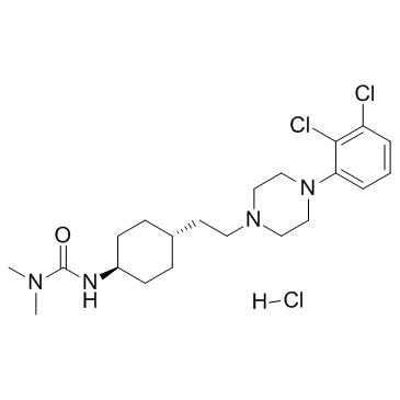 Cariprazine hydrochloride (Synonyms: RGH188 hydrochloride)，CAS1083076-69-0