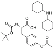 N-[叔丁氧羰基]-N-甲基-O-乙酰基-L-酪氨酸二环己基铵盐Boc-N-Me-Tyr(Ac)-OH · DCHA,cas: 201294-70-4