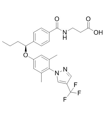 PF-06291874 (Synonyms: Glucagon receptor tagonists-4)，CAS1393124-08-7